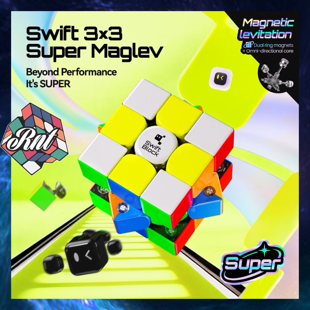 Rubik 3x3 Gan Swift Block 355S Super Maglev UV | Shopee Việt Nam
