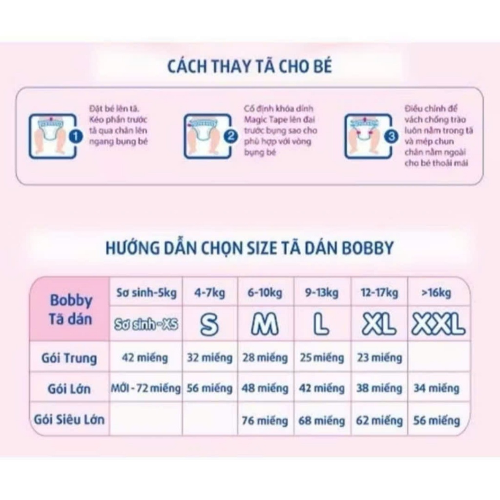 Tã dán Bobby Super Jumbo S80/M76/L68/XL62