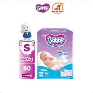 Tã dán Bobby Super Jumbo S80/M76/L68/XL62