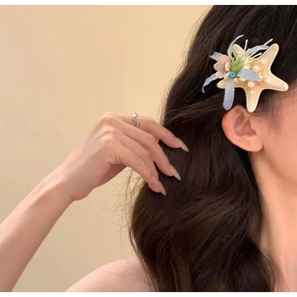Cặp Kẹp Tóc Sao Mix Hoa Xanh Hồng Kẹp Mini Dễ Thương – Phụ Kiện Tóc Nữ Hàn Quốc Xinh Xắn