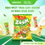Kẹo Mút Trái Cây Zoom 72g Vị Đào Dứa Kiwi Que giấy y tế Nhật Bản EIKODO SINCE 1877