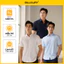 Áo Sơ Mi Ngắn Tay Nam Thiết Kế Basic 1SMCB629 Form Slimfit Kháng Khuẩn Bền Màu