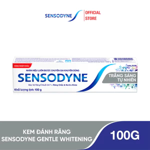 Kem đánh răng SENSODYNE Gentle Whitening 100g giúp giảm ê buốt hiệu quả và làm trắng răng tự nhiên