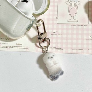 【Chamvn】Móc khóa điện thoại hình rái cá biển 3D bằng nhung mềm mại mặt dây chuyền điện thoại hình trái tim dễ thương