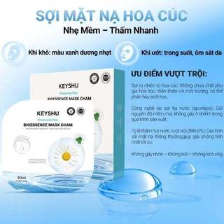Mặt Nạ Dưỡng Da KEYSHU Hỗ Trợ Cấp Ẩm, Làm Mềm Da, Ngăn Ngừa Lão Hóa 1 Hộp 10 Miếng - Bebeau