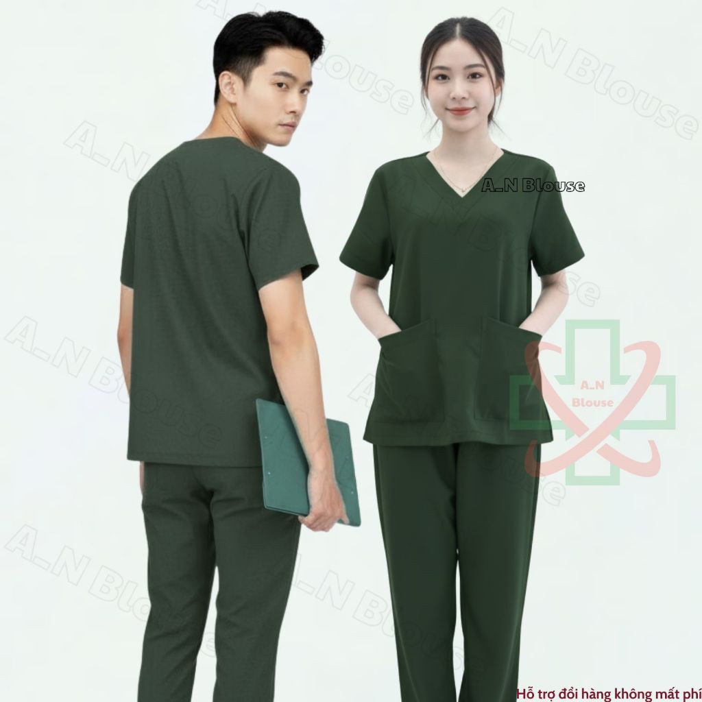 [Hàng có sẵn] Bộ bác sĩ cao cấp, bộ đồ spa, đồng phục giáo viên cho cả nam và nữ size đến 85kg