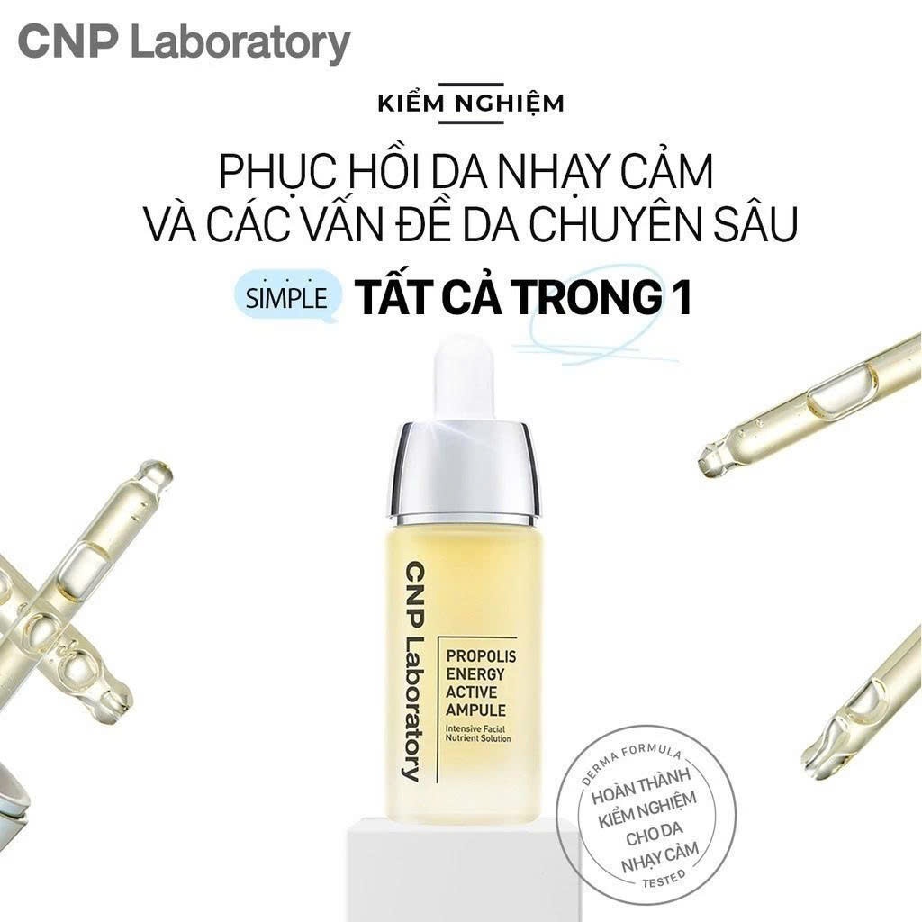 [CNP Laboratory Official] Tinh chất tái tạo phục hồi da chiết xuất keo ong CNP Propolis Energy Active Ampule 35ml