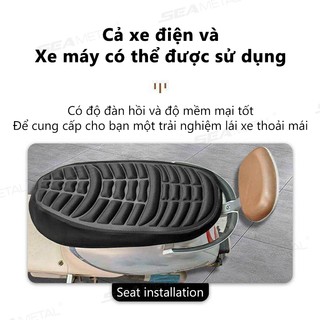 SEAMETAL Đệm Ghế Xe Máy 3D Chống Trượt Siêu Thoải Mái Bảo Vệ Đệm Ghế
