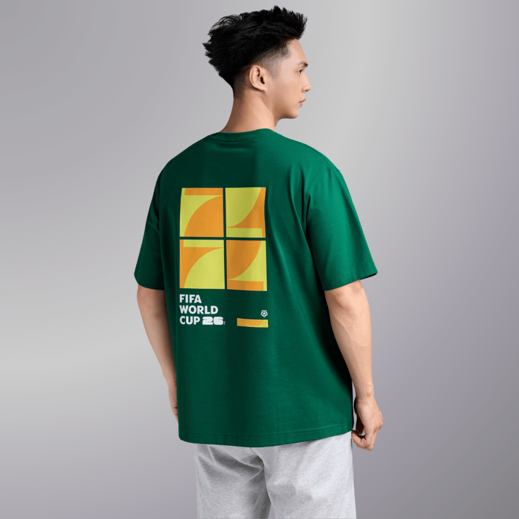 [MUA ÁO TẶNG KHĂN]Áo thun Tshirt nam nữ Relaxed Fit Cotton Compact World Cup Cyber 26