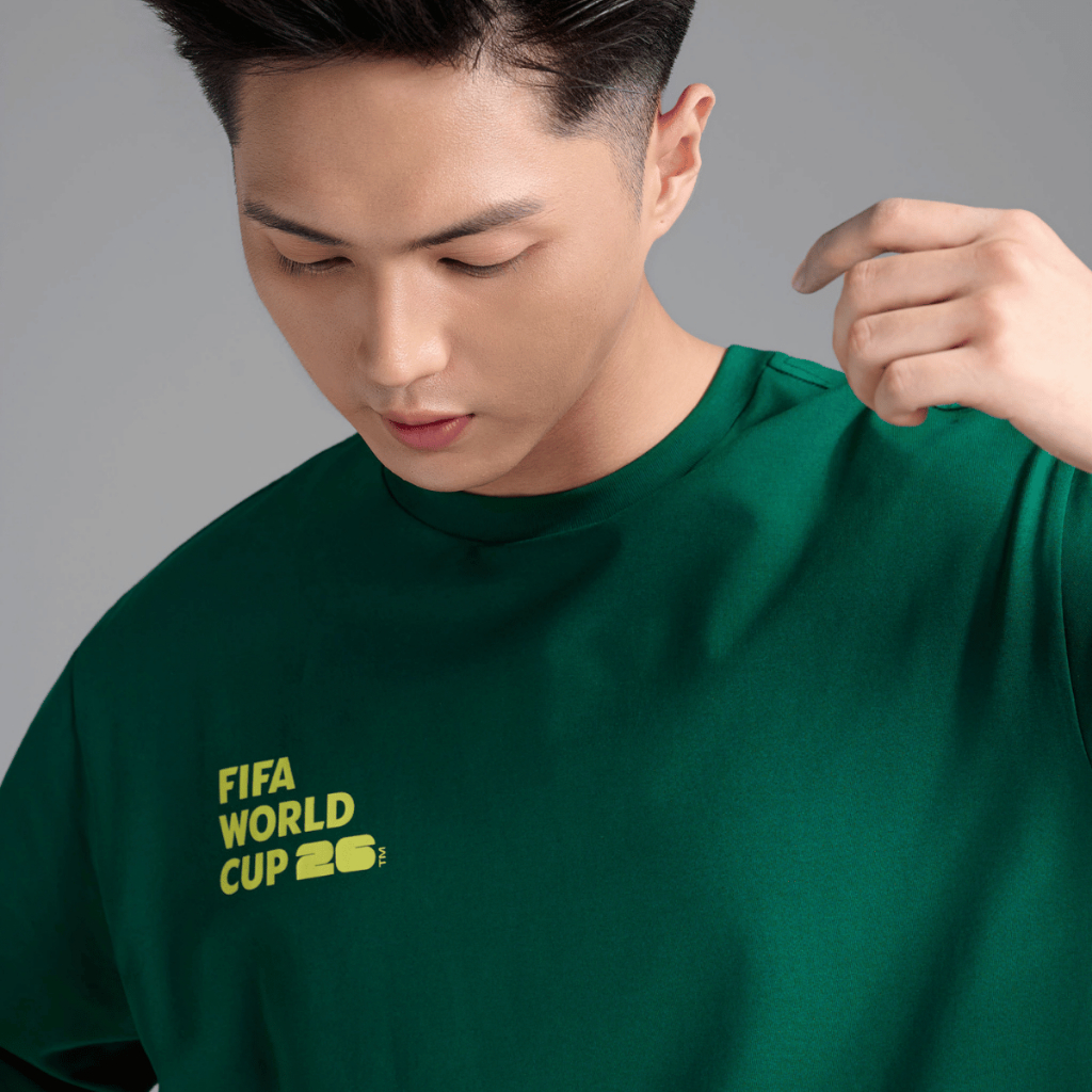 [MUA ÁO TẶNG KHĂN]Áo thun Tshirt nam nữ Relaxed Fit Cotton Compact World Cup Cyber 26