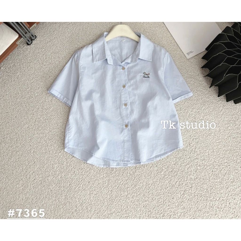 [𝑯𝒂 𝑨𝒏𝒉] Áo Sơ Mi Cộc Tăm Ngựa Tang Chữ QCL1