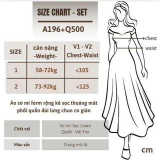 Sét Bigsize Nữ Sơ Mi Sọc Basic Form Rộng + Quần Short Cạp Chun Thoải Mái 58-95kg A196+Q500