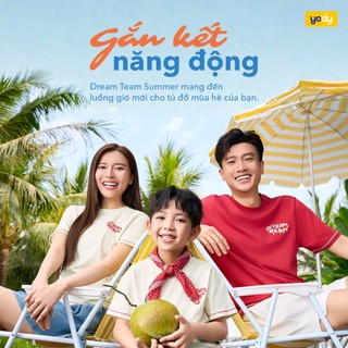 [DREAM TEAM] Áo thun gia đình nam nữ trẻ em YODY vải cotton compact thấm hút mồ hôi MCTS26S026