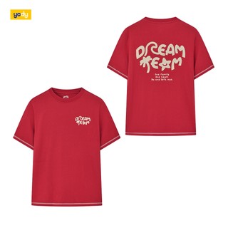 [DREAM TEAM] Áo thun gia đình nam nữ trẻ em YODY vải cotton compact thấm hút mồ hôi WCTS26S018