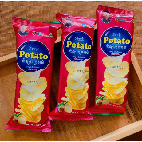 Snack Potato Vela, Snack Khoai Tây Thơm Ngon Giòn Rụm Thơm Ngon- Đồ Ăn Vặt