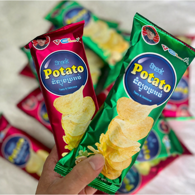 Snack Potato Vela, Snack Khoai Tây Thơm Ngon Giòn Rụm Thơm Ngon- Đồ Ăn Vặt