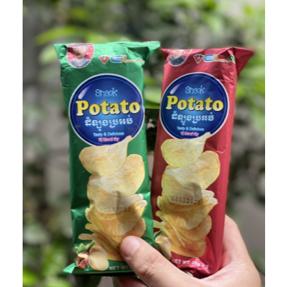 Snack Potato Vela, Snack Khoai Tây Thơm Ngon Giòn Rụm Thơm Ngon- Đồ Ăn Vặt