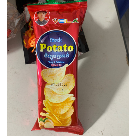 Snack Potato Vela, Snack Khoai Tây Thơm Ngon Giòn Rụm Thơm Ngon- Đồ Ăn Vặt