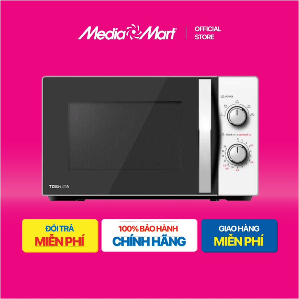 [ Mediamart Mall ] Lò vi sóng 20L Toshiba MWP-MM20P(WH) BH chính hãng ...
