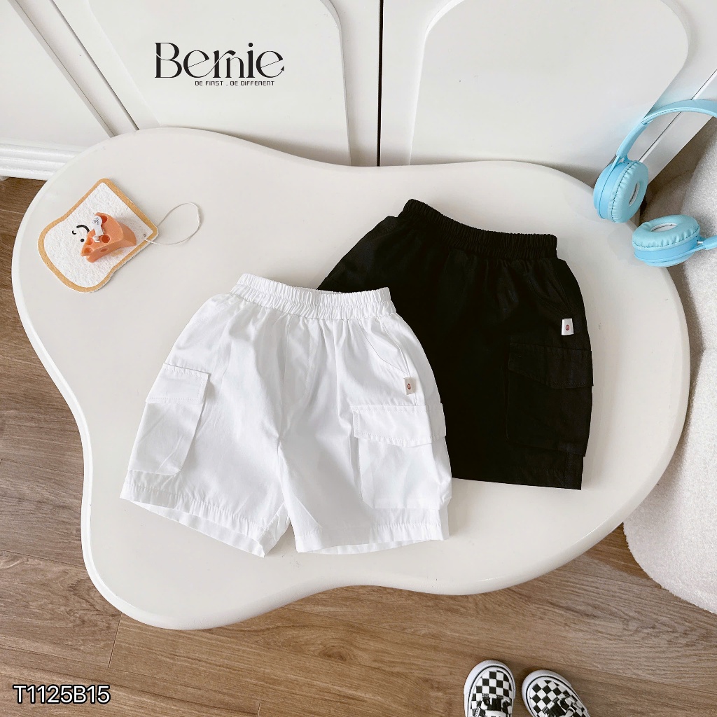 Bộ cotton loang phối quần kaki túi hộp, bộ thun in hoạ tiết Houd tinh nghịch quần kaki cá tính