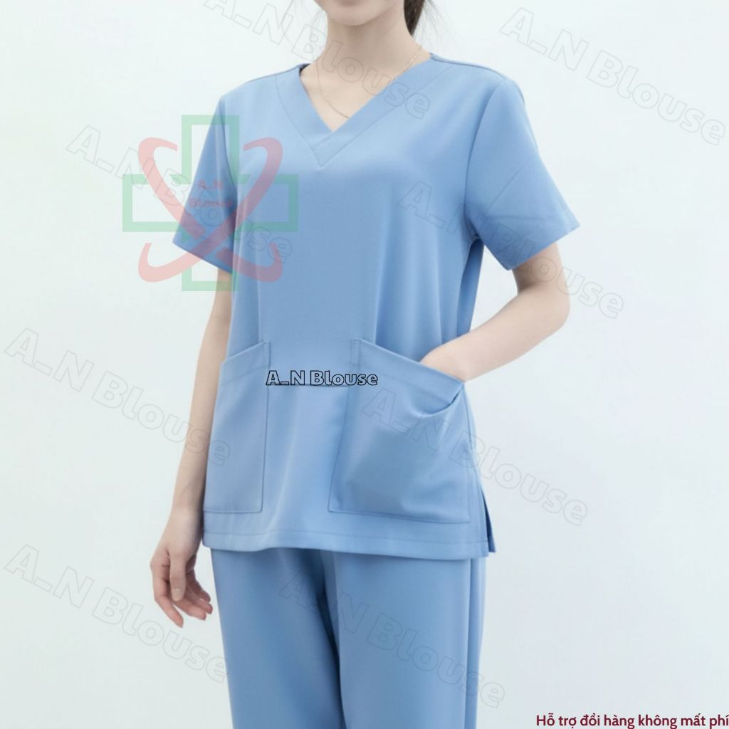 Bộ scrubs bác sĩ, đồng phục spa cao cấp dành cho bác sĩ, điều dưỡng, ký thuật viên trong ngành làm đẹp