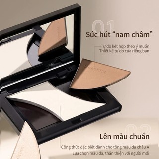 Bảng PhấnTạo Khối Mooekiss Kèm Bắt Sáng Highlight Tạo Chiều Sâu Khuôn Mặt Và Bắt Sáng Tinh Tế