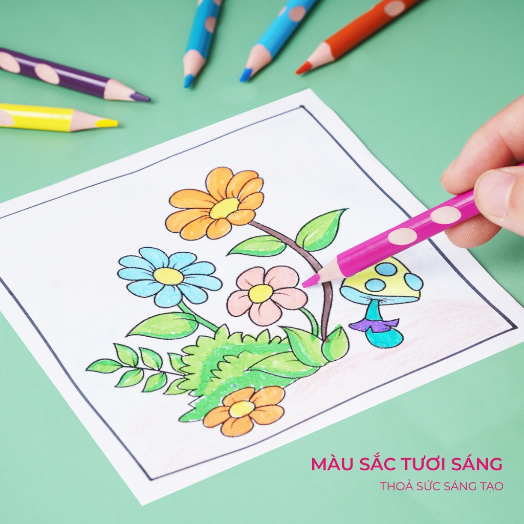 Bút Chì Màu Định Vị 12/18/24 Màu Classmate Màu Chì Mịn, Tươi Sáng, Điểm Định Vị Tạo Tư Thế Cầm Bút Chuẩn, Dùng Tô, Vẽ