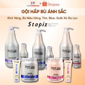 Dầu Gội Bù Ánh Sắc Stapiz Chính Hãng 300ml/1000ml – Khử Vàng, Bù Màu Hồng, Tím, Blue, Xuất Xứ Ba Lan