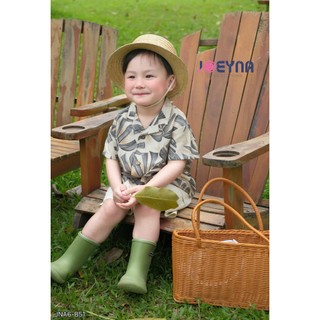 Set Đồ Bộ Đi Biển Bé Trai Họa Tiết Hoa Lá Nổi Bật Joeayna -  Chất Liệu Cao Cấp Mềm Thấm Hút Mồ Hôi