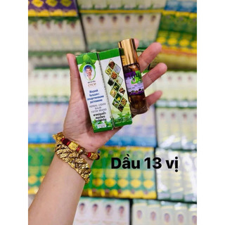 Dầu Lăn 13 Vị Thảo Dược Otop 8ml Thái Lan Giúp Giảm Đau Nhức Mõi - SHOP DẦU DOKRAK