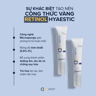 [HÀNG CÔNG TY] Tinh chất tái tạo da chống lão hóa 1% Retinol nguyên chất Hyaestic 1% Pure Retinol