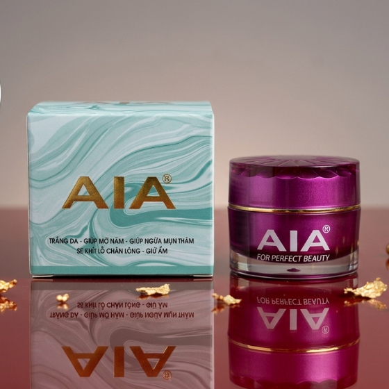 Kem AIA (Xanh-Vàng) Ngừa Mụn Mờ Thâm Se Khít Lỗ Chân Lông - Kem Dưỡng Da Mặt AIA 7g
