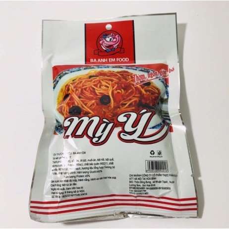 Snack Mì Ý Ba Anh Em Food Hương Vị Bò Thơm Ngon, Mỳ Ý Giòn Giòn Thơm Cay