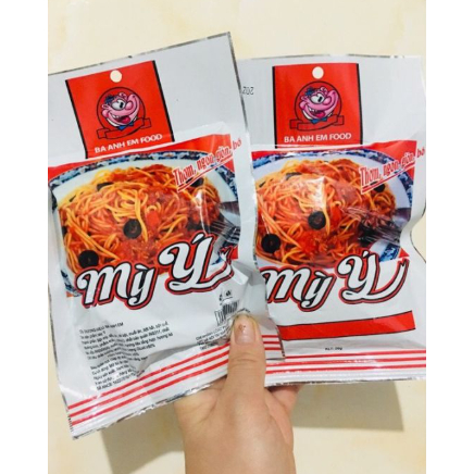 Snack Mì Ý Ba Anh Em Food Hương Vị Bò Thơm Ngon, Mỳ Ý Giòn Giòn Thơm Cay