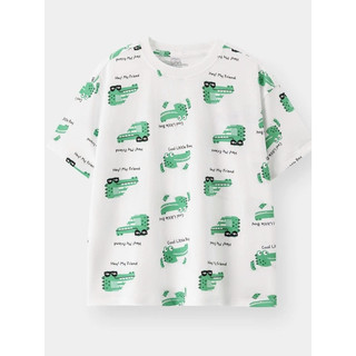 Áo Thun Không Cổ Bé Trai KTS26S004R | Bé trai 2-9 tuổi | Wookids | Thời trang trẻ em | Cotton mềm mát
