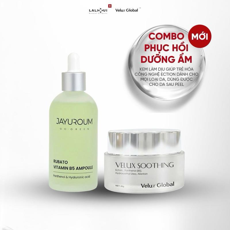 Kem dưỡng ẩm phục hồi Velux soothing & serum Rubato, phục hồi da tổn thương, dưỡng ẩm , dịu da, mờ thâm