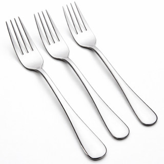 Nĩa ăn inox 304 dày xịn nhiều cơ dùng ăn cơm, trái cây, bít tết – Nĩa inox cán trơn dày sáng bóng