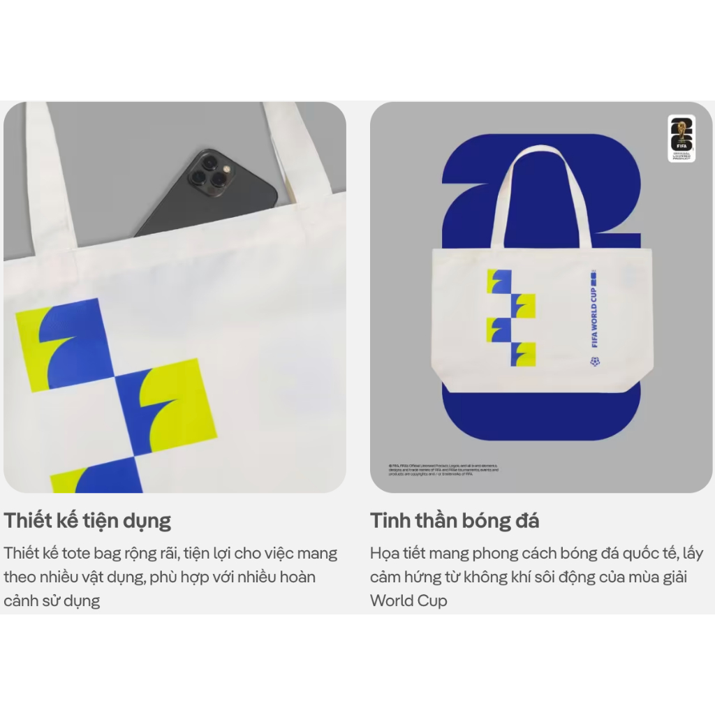 [BST WORLD CUP 2026]Túi Tote Unisex Bag World Cup