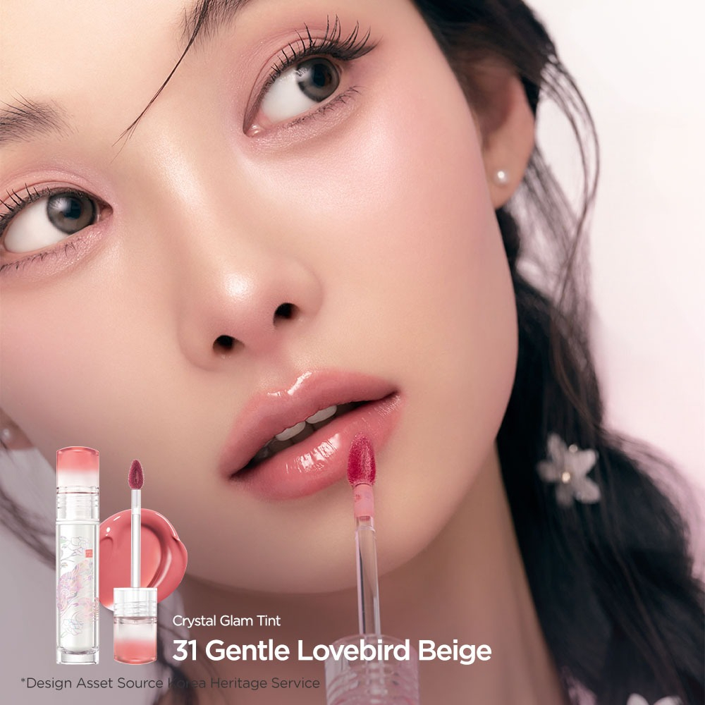 Son Kem Tint Bóng Clio Crystal Glam Tint 3.4g - Son bóng nước, tông màu môi phát sáng