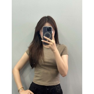 Áo thun nữ YODY form ôm, cổ tròn trẻ trung, basic, dễ phối đồ, chất mát mịn, co giãn WCTS25S189 99K