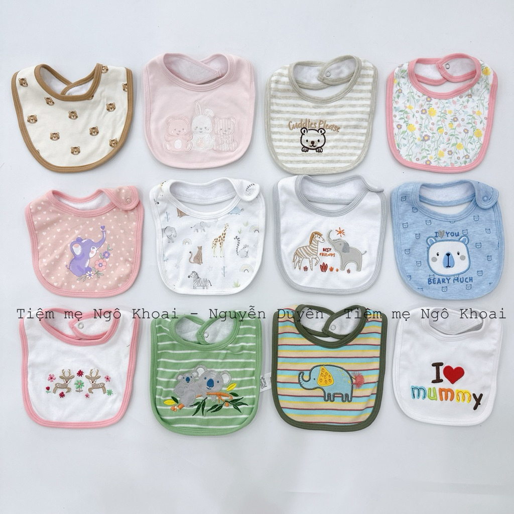 [MD234] Ollies PLACE yếm cổ xinh yêu cho bé chất liệu cotton thấm hút tốt, giữ ấm và làm đẹp