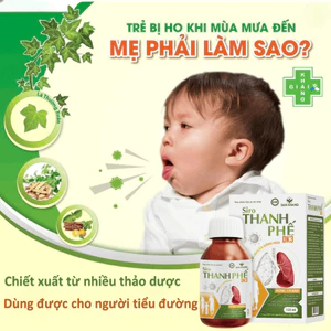 Siro Thanh Phế DK3 giúp long đờm, giảm ho và bảo vệ sức khỏe hô hấp cho cả nhà (Chai 125ml)