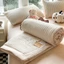 Bộ chăn ga chần bông đũi nhăn CHIP DECOR họa tiết kẻ tối giản mềm mát thấm hút mồ hôi MS18