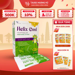 Siro ho bổ phế cho bé HELIX COOL (Hộp 20 gói) - Giúp dịu ho, ho khan, ho có đờm, ho do thời tiết