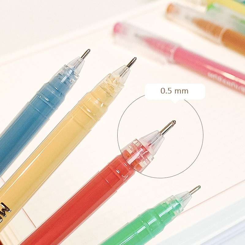 Bút viết sổ tay 9 chiếc Nhiều màu，Bút Vẽ Ngòi 0.5mm Màu Sắc Tươi Sáng Dùng Để Trang Trí Sổ Tay