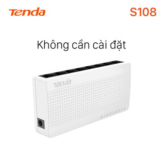 Switch Chia Mạng 8 Cổng Tenda S108 - Tốc Độ 10/100Mbps, Thiết Kế Nano Siêu Gọn, Cắm Là Chạy, Bảo Hành 3 Năm