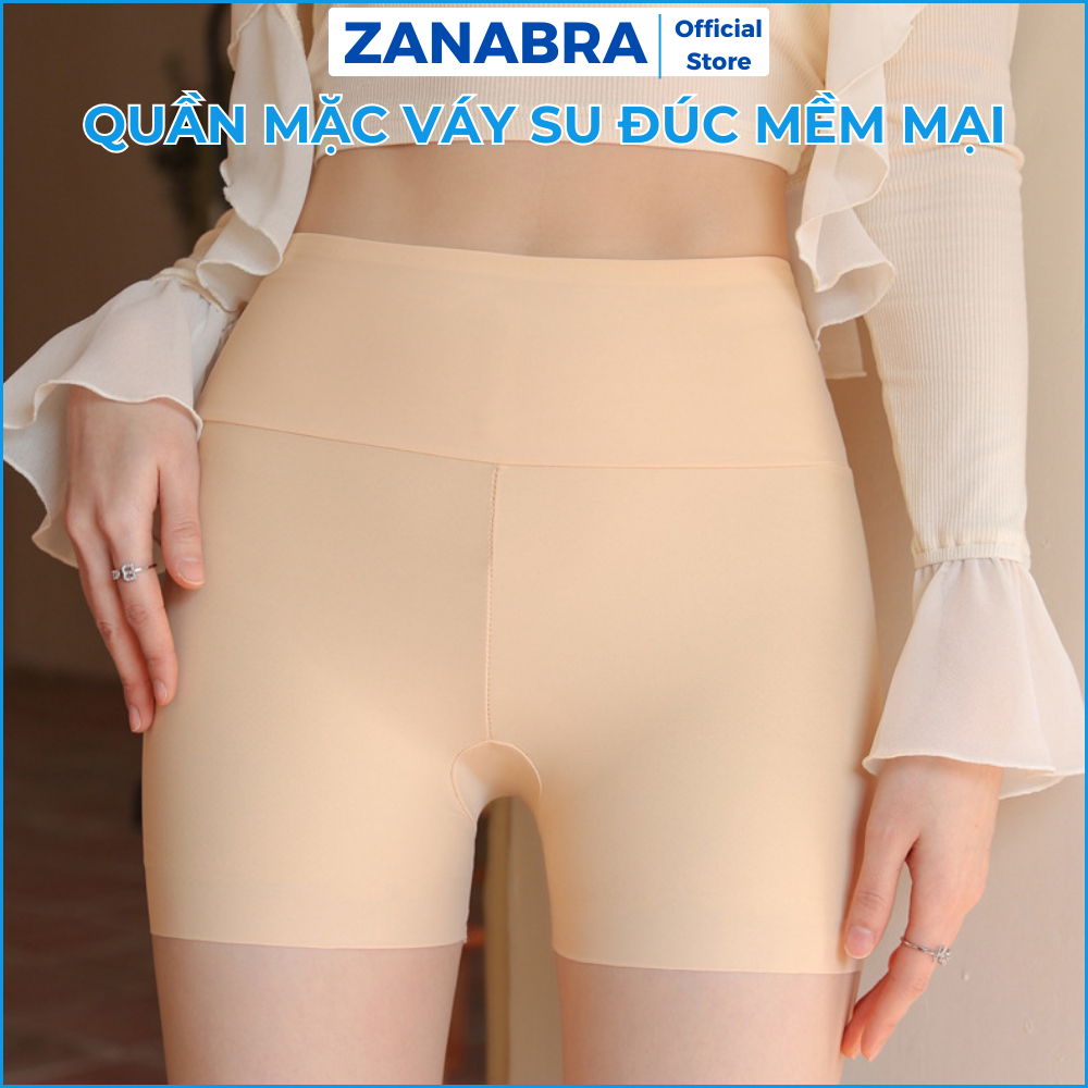 Combo 3 Quần Mặc Trong Váy Chất Su - Set 3 Quần Đùi Mặc Váy Cạp Cao Hổ Trợ Che Bụng ZANABRA V8941