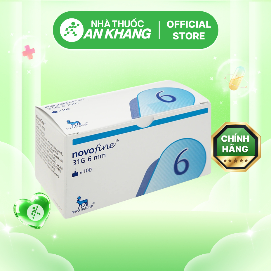 Đầu kim Novofine 31G (0,25 x 6mm) dùng cho bút tiêm