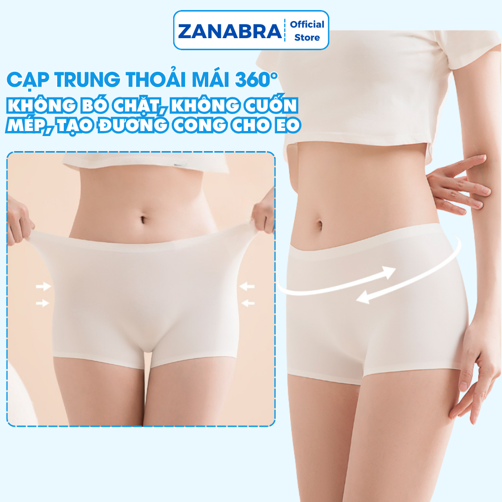 Quần Mặc Váy Su Trơn, Quần Đùi Mặc Trong Váy Nhẹ Thoáng Mát ZANABRA V8205