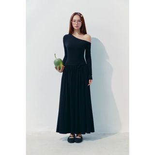 [NEW4] Đầm Dài Velour Muse Black, Chất Vải Thun Visco Thoải Mái, WDD095, SOME HOW STORE